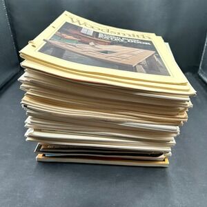 Vintage Lot of 55 Woodworking Magazines & Books: Woodsmith, Rockler, Jewelry Box